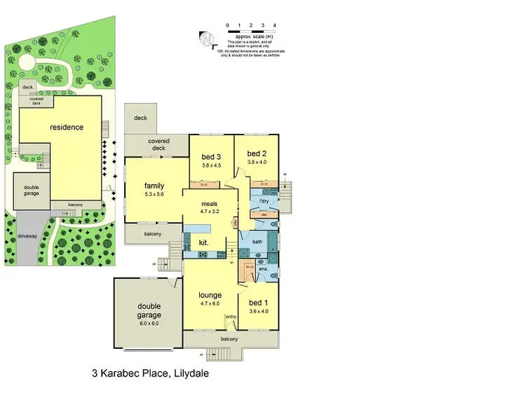 Floorplan of Homely house listing, 3 Karabec Place, Lilydale VIC 3140