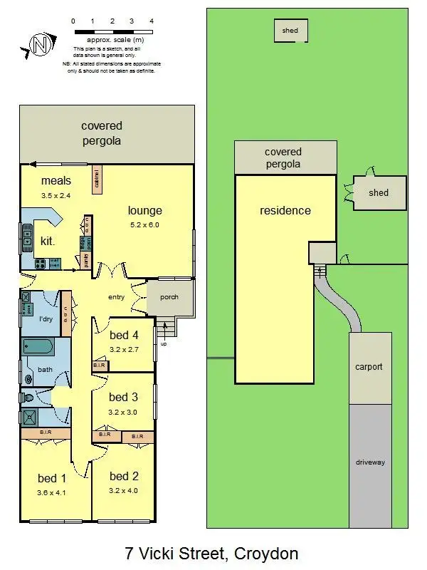 Floorplan of Homely house listing, 7 Vicki Street, Croydon VIC 3136