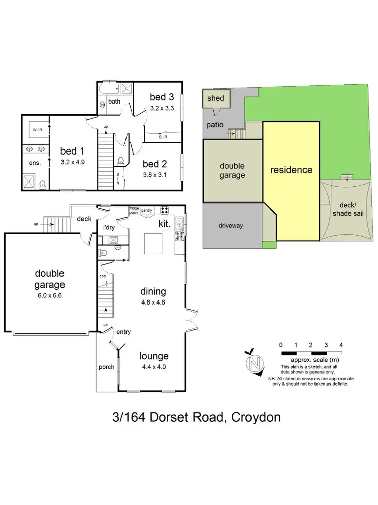 Floorplan of Homely townhouse listing, 3/164 Dorset Road, Croydon VIC 3136