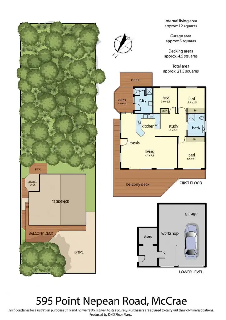 Floorplan of Homely house listing, 595 Point Nepean Road, Mccrae VIC 3938
