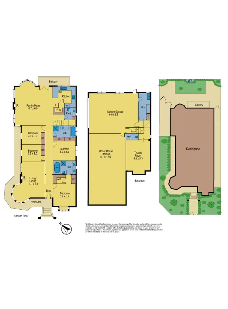Floorplan of Homely house listing, 48 Snakegully Drive, Bundoora VIC 3083