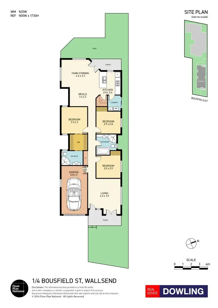 Floorplan of Homely house listing, 1/4 Bousfield Street, Wallsend NSW 2287
