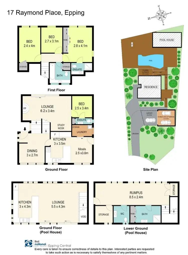 Floorplan of Homely house listing, 17 Raymond Place, Epping NSW 2121