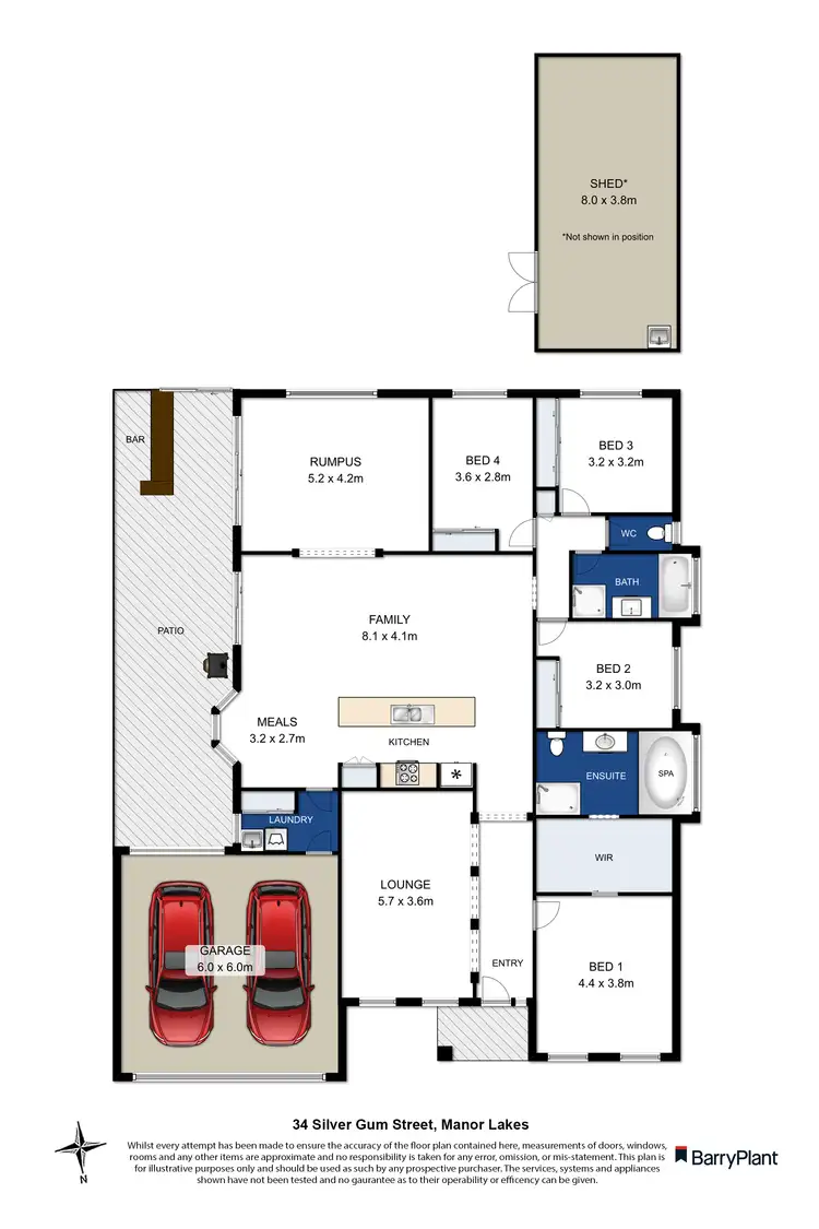 Floorplan of Homely house listing, 34 Silver Gum Street, Wyndham Vale VIC 3024