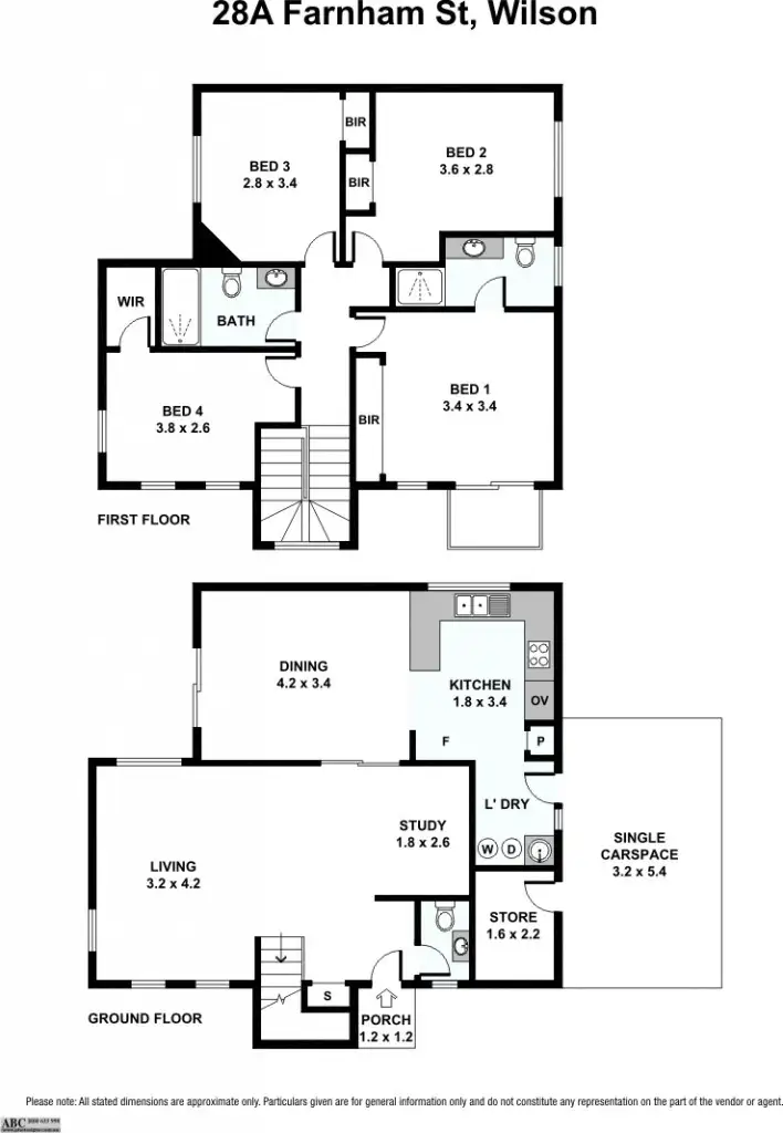 Floorplan of Homely unit listing, 1/43-45 Lawson St, Bentley WA 6102