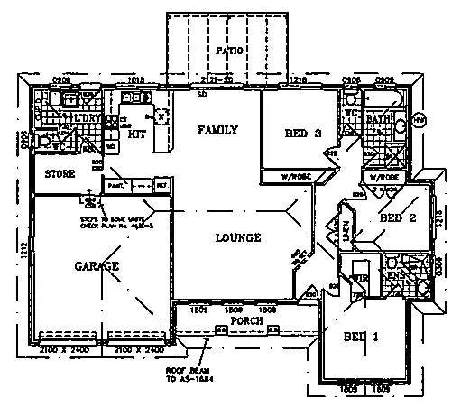 Floorplan of Homely unit listing, 6/3 Bogong Crescent, Tatton NSW 2650