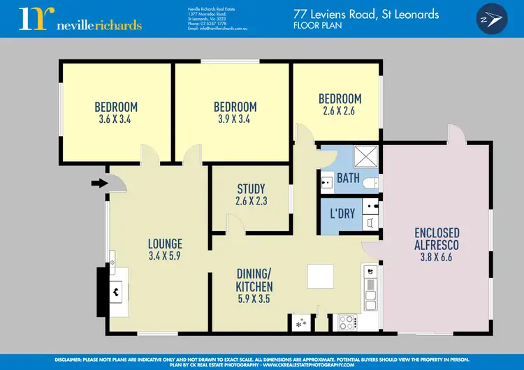Floorplan of Homely house listing, 77 Leviens Road, St Leonards VIC 3223