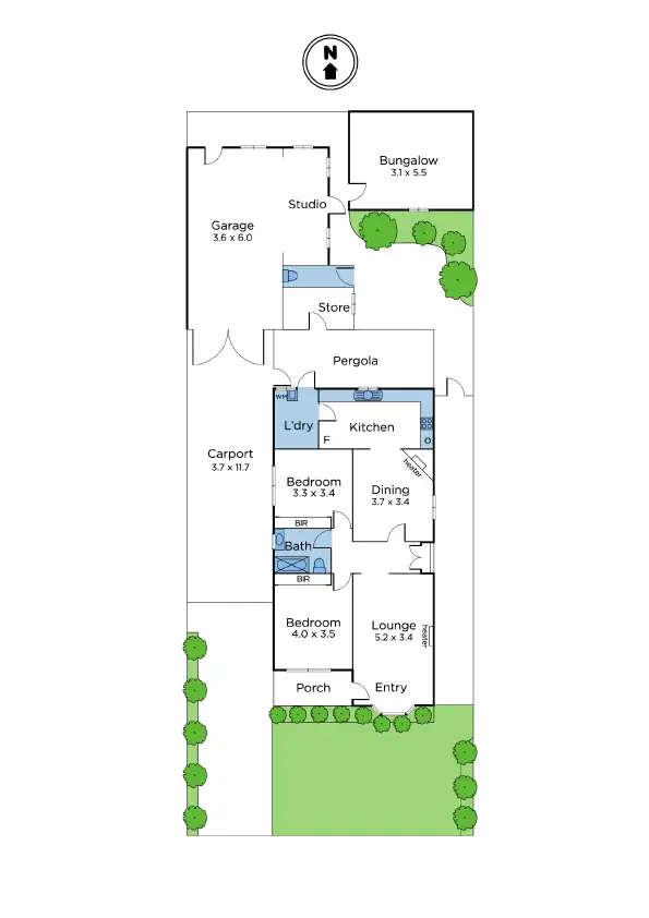 Floorplan of Homely house listing, 36 Alma Street, West Footscray VIC 3012