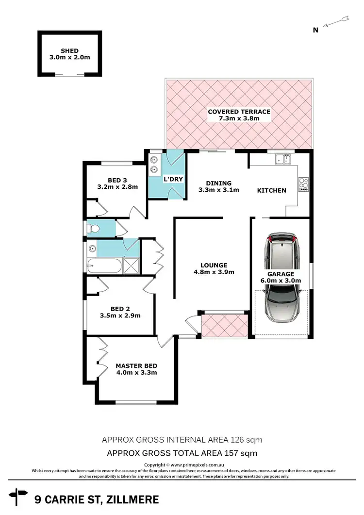 Floorplan of Homely house listing, 9 Carrie Street, Zillmere QLD 4034
