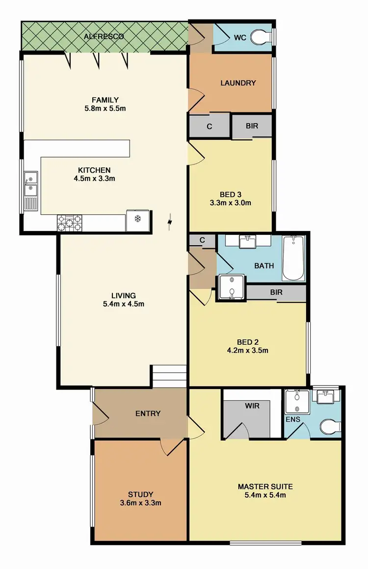 Floorplan of Homely house listing, 8 Fore Street, Whittlesea VIC 3757