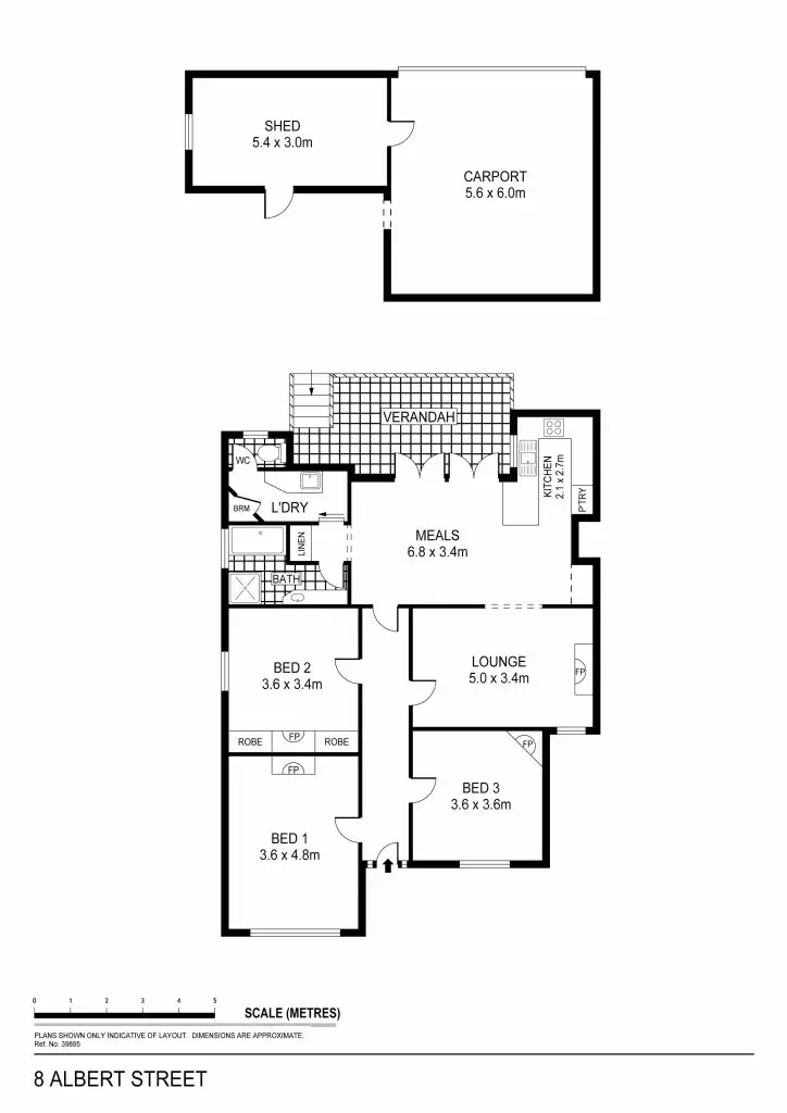 Floorplan of Homely house listing, 8 Albert Street, Bendigo VIC 3550