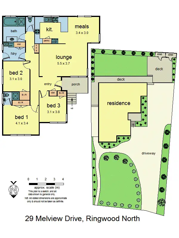 Floorplan of Homely house listing, 29 Melview Drive, Ringwood North VIC 3134