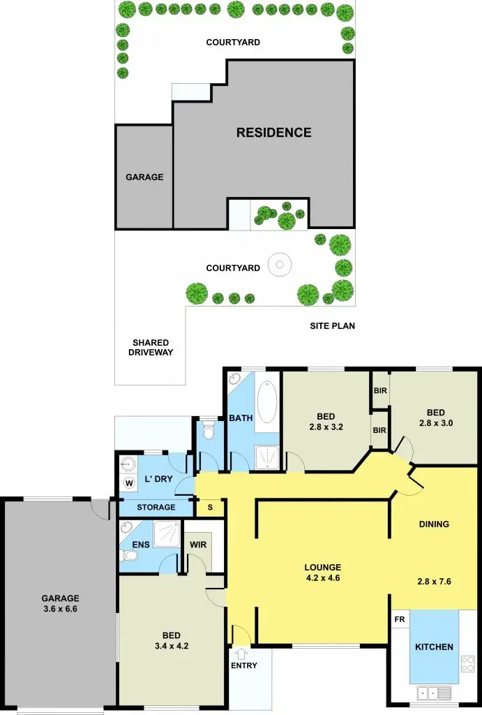 Floorplan of Homely unit listing, 2/27 Belair Avenue, Glenroy VIC 3046