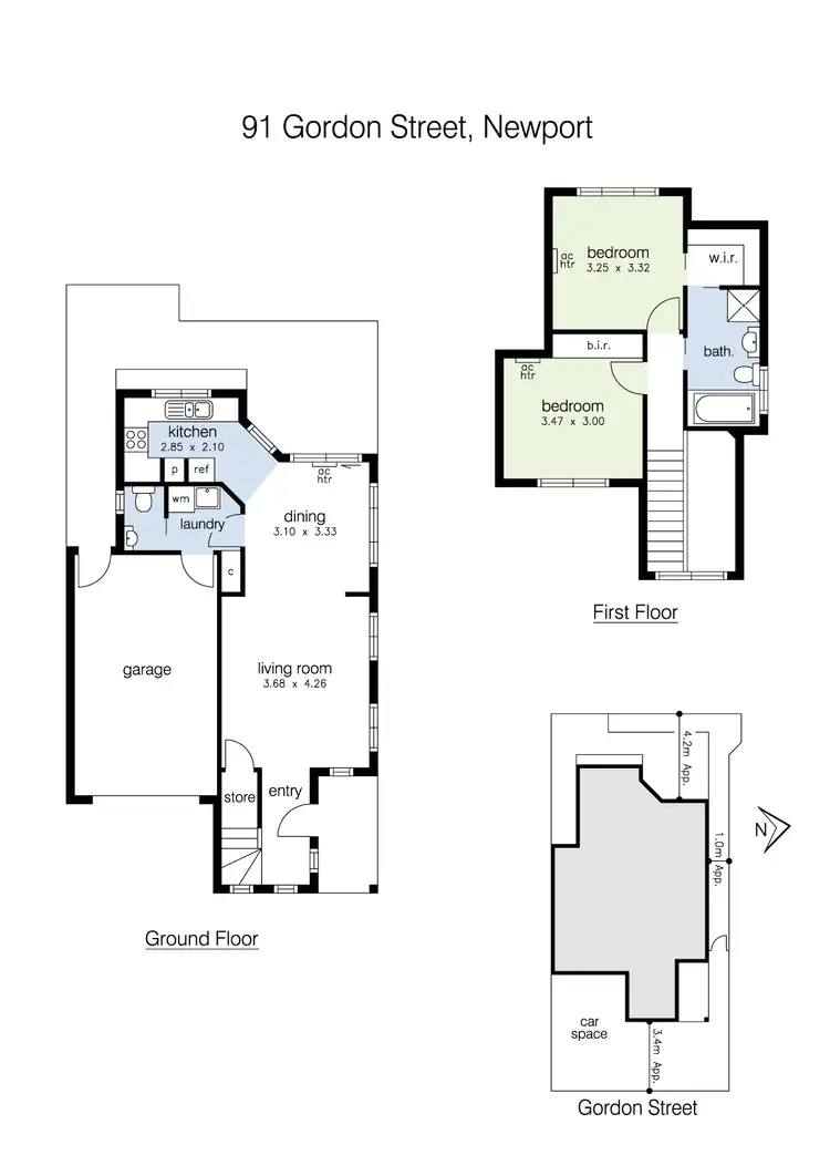 Floorplan of Homely house listing, 91 Gordon Street, Newport VIC 3015