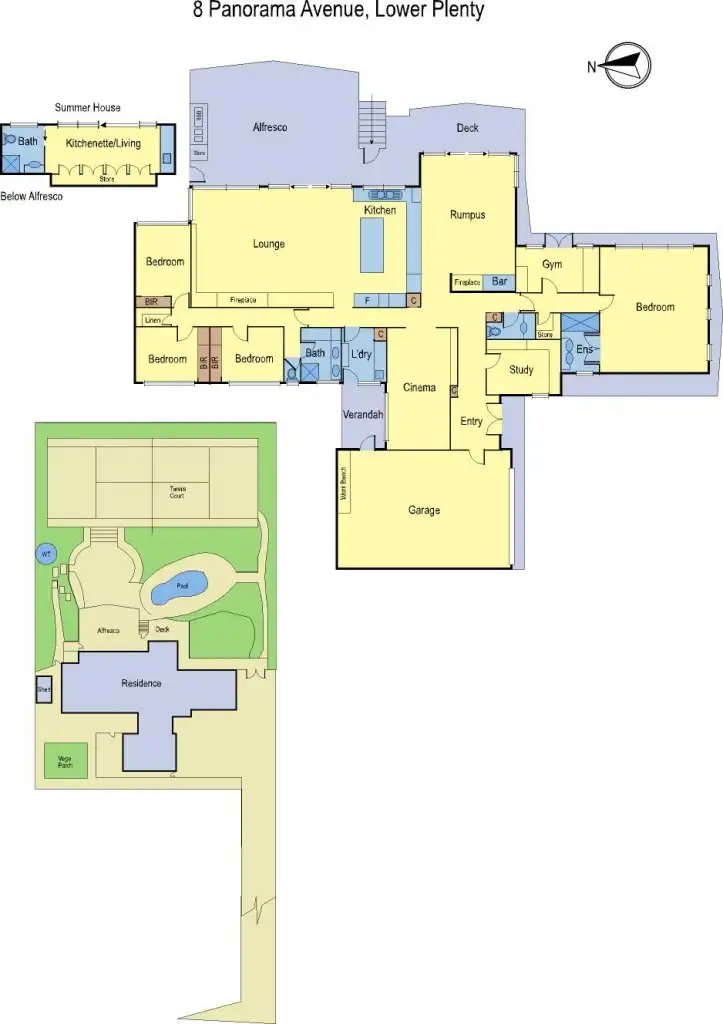 Floorplan of Homely house listing, 8 Panorama Ave, Lower Plenty VIC 3093