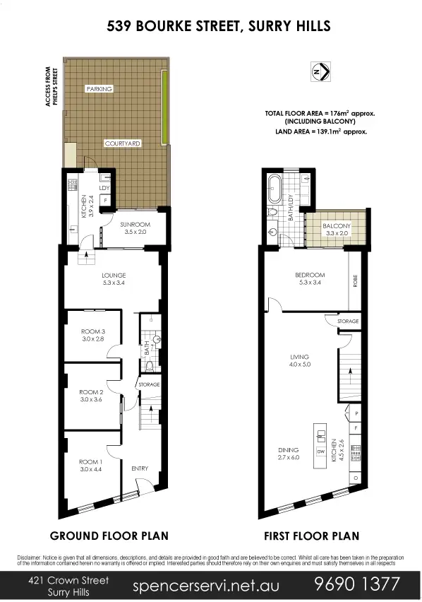 Floorplan of Homely house listing, 539 Bourke Street, Surry Hills NSW 2010