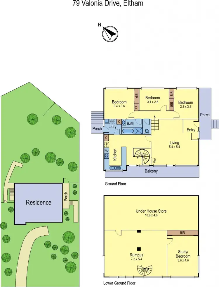 Floorplan of Homely house listing, 79 Valonia Drive, Eltham VIC 3095