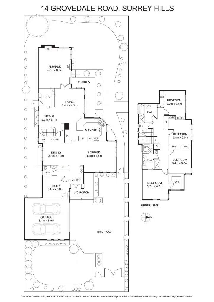 Floorplan of Homely house listing, 14 Grovedale Road, Surrey Hills VIC 3127