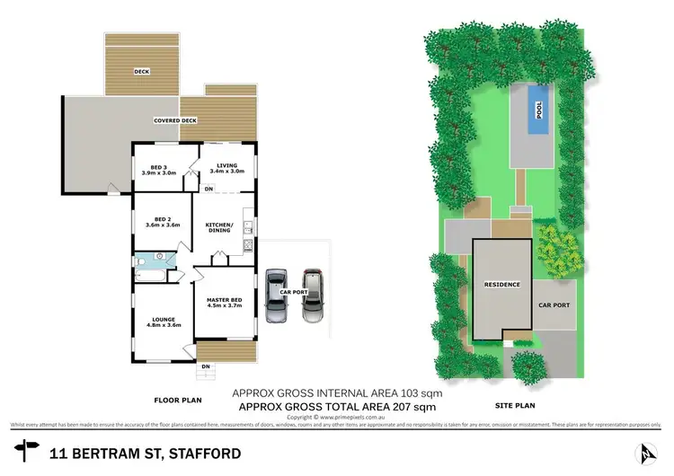 Floorplan of Homely house listing, 11 Bertram Street, Stafford QLD 4053