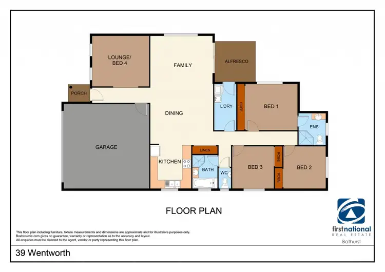 Floorplan of Homely house listing, 39 Wentworth Drive, Kelso NSW 2795