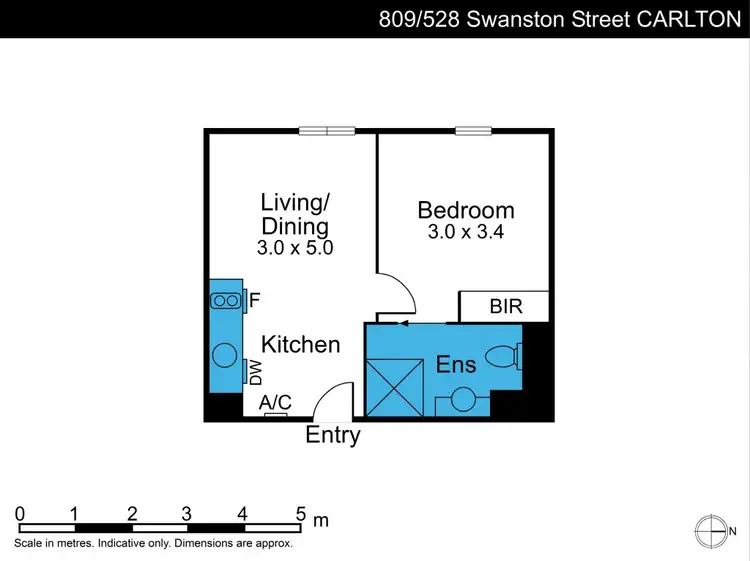 Floorplan of Homely apartment listing, 809/528 Swanston Street, Carlton VIC 3053