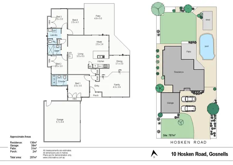 Floorplan of Homely house listing, 10 Hosken Road, Gosnells WA 6110