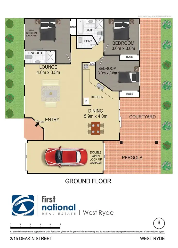 Floorplan of Homely villa listing, 2/15 Deakin Street, West Ryde NSW 2114