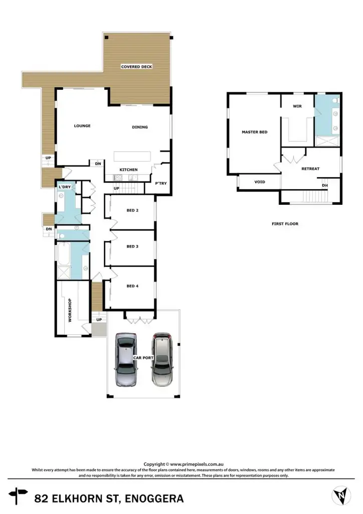 Floorplan of Homely house listing, 82 Elkhorn Street, Enoggera QLD 4051