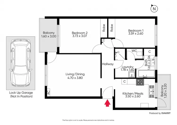 Floorplan of Homely apartment listing, 10/1544 Malvern Road, Glen Iris VIC 3146