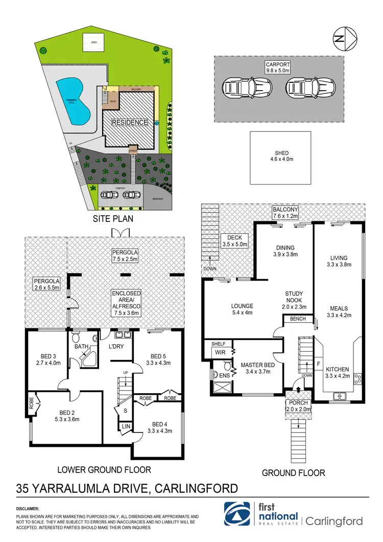 Floorplan of Homely house listing, 35 Yarralumla Drive, Carlingford NSW 2118