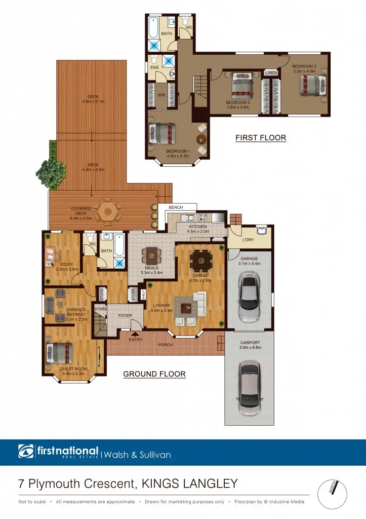 Floorplan of Homely house listing, 7 Plymouth Crescent, Kings Langley NSW 2147