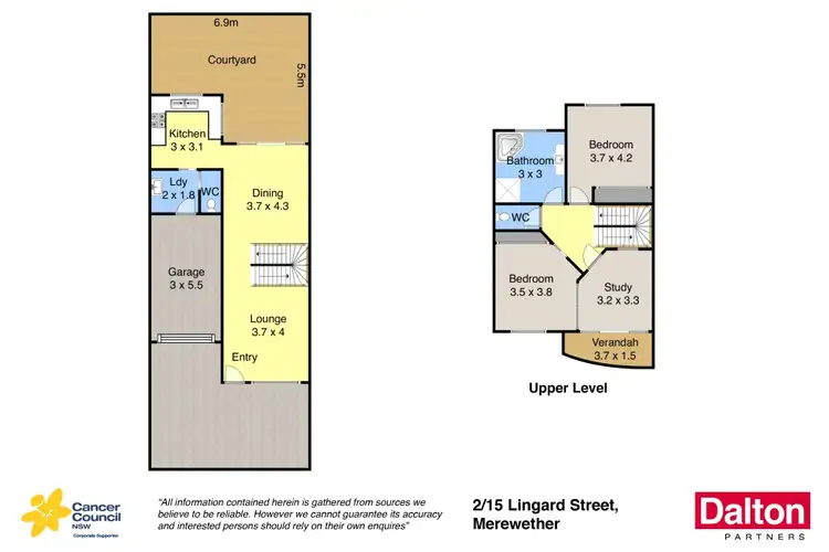 Floorplan of Homely townhouse listing, 2/15 Lingard Street, Merewether NSW 2291