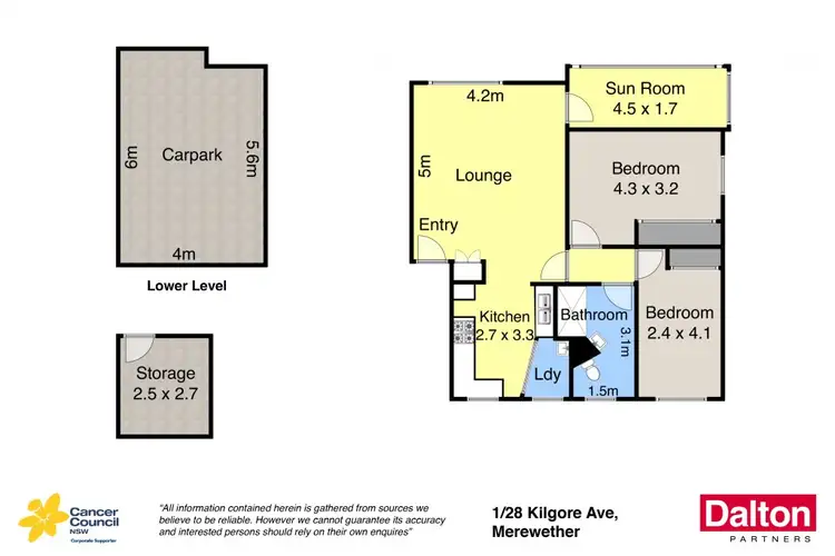 Floorplan of Homely unit listing, 1/28 Kilgour Avenue, Merewether NSW 2291