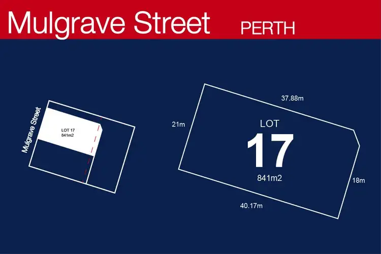 Floorplan of Homely land listing, LOT 17 Mulgrave Street, Perth TAS 7300