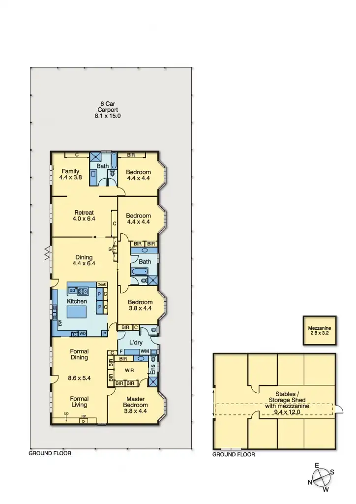 Floorplan of Homely rural property listing, 249 Bungower Road, Somerville VIC 3912