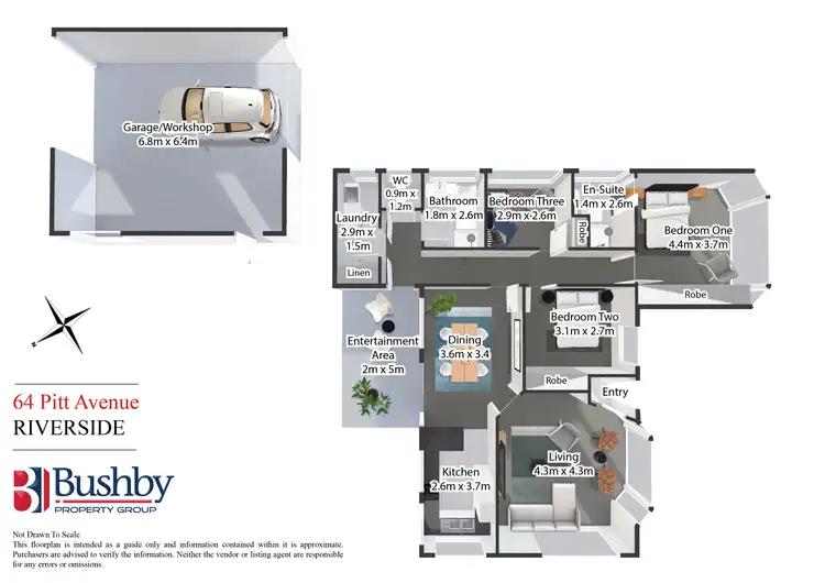 Floorplan of Homely house listing, 64 Pitt Avenue, Riverside TAS 7250