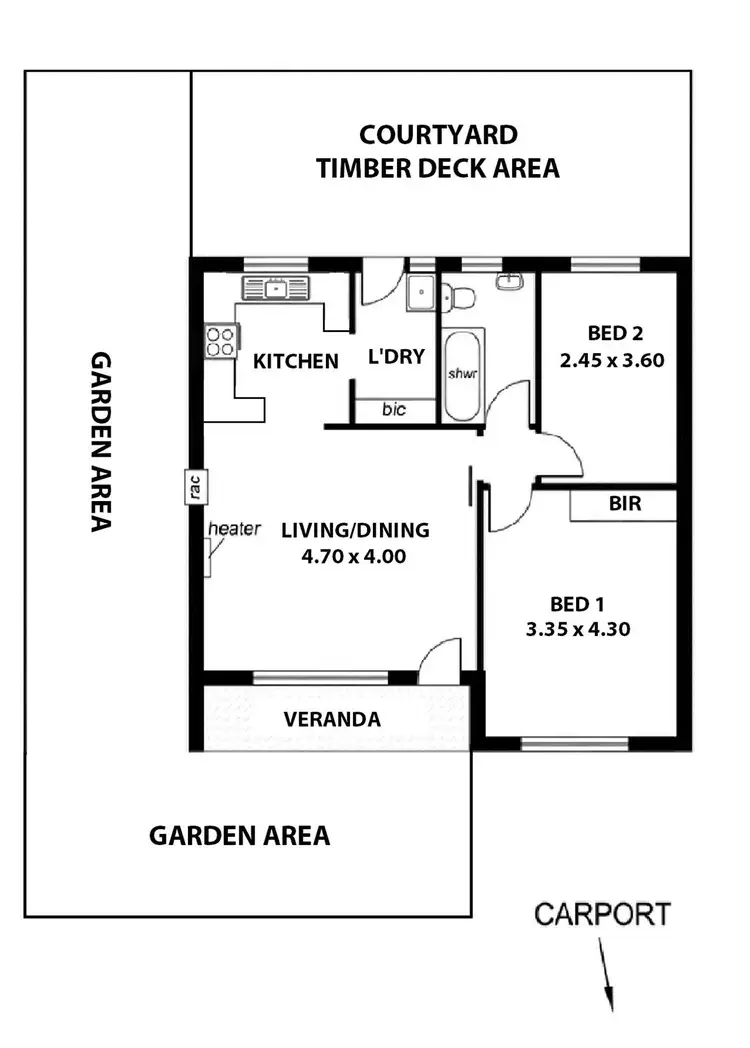 Floorplan of Homely unit listing, Res 4/5 Holton Street, Glenside SA 5065