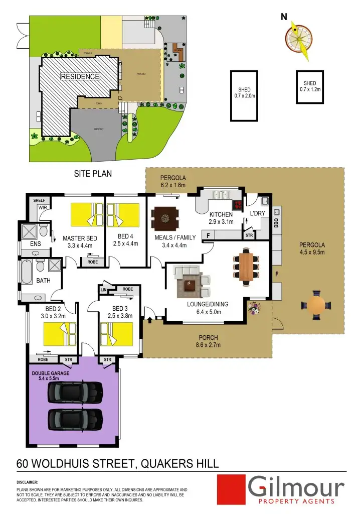 Floorplan of Homely house listing, 60 Woldhuis Street, Quakers Hill NSW 2763