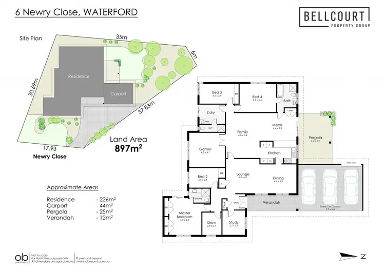 Floorplan of Homely house listing, 6 Newry Close, Waterford WA 6152