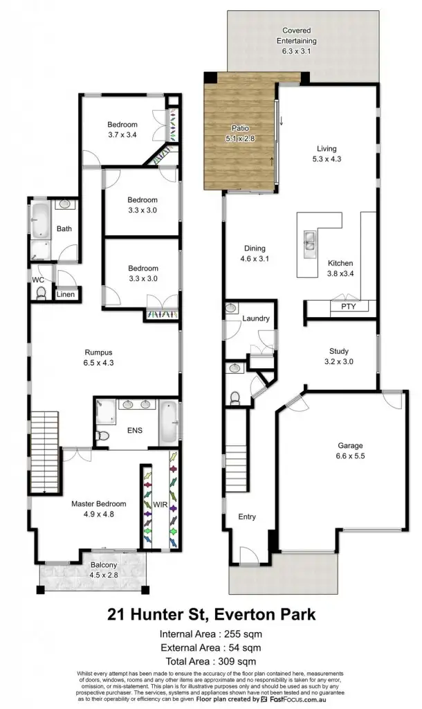 Floorplan of Homely house listing, 21 Hunter Street, Everton Park QLD 4053