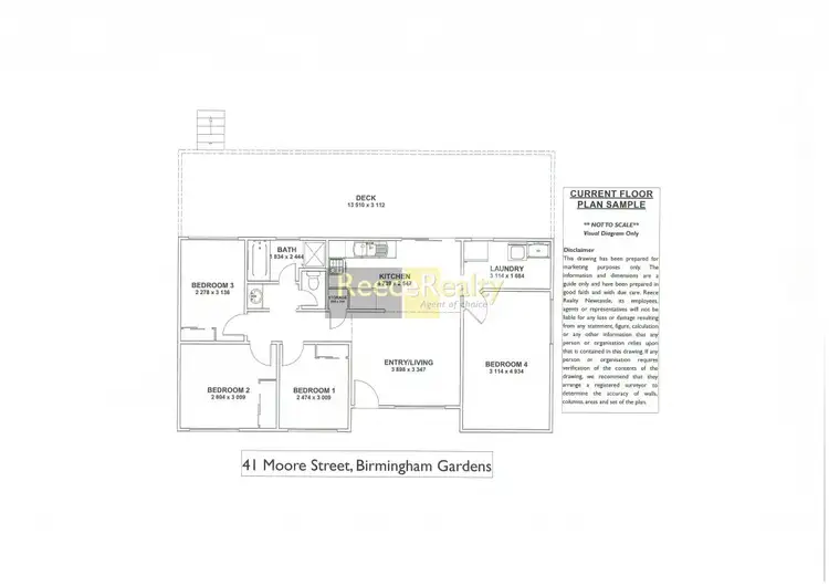 Floorplan of Homely house listing, 41 Moore Street, Birmingham Gardens NSW 2287
