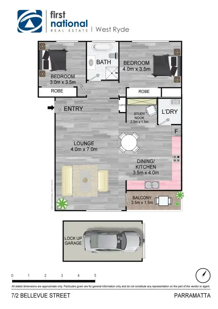 Floorplan of Homely unit listing, 7/2 Bellevue Street, North Parramatta NSW 2151