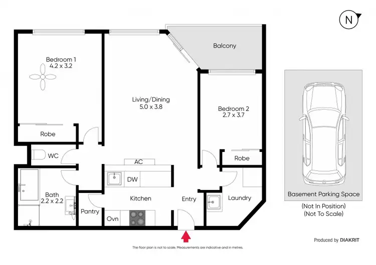 Floorplan of Homely apartment listing, 2/37 Carroll Crescent, Glen Iris VIC 3146