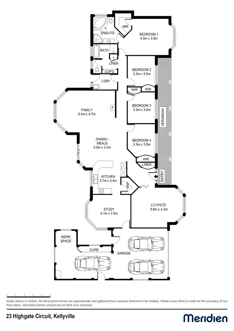 Floorplan of Homely house listing, 23 Highgate Cct, Kellyville NSW 2155