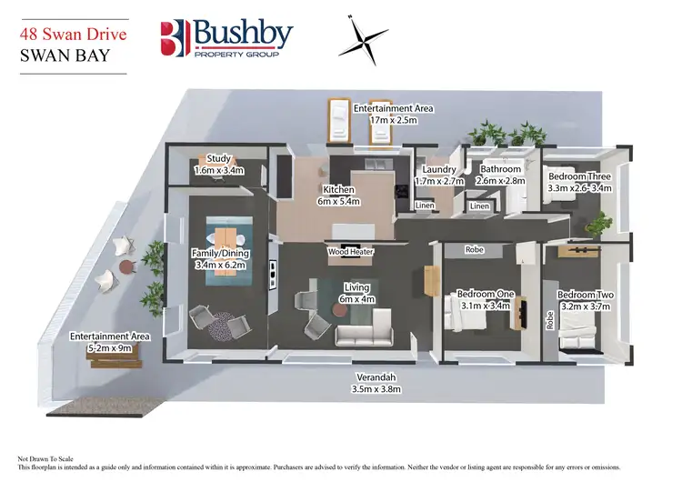 Floorplan of Homely house listing, 48 Swan Drive, Swan Bay TAS 7252