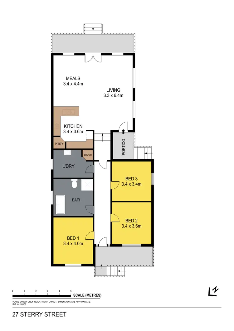 Floorplan of Homely house listing, 27 Sterry Street, Golden Square VIC 3555