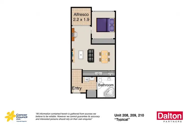 Floorplan of Homely apartment listing, 210/131 Beaumont Street, Hamilton NSW 2303