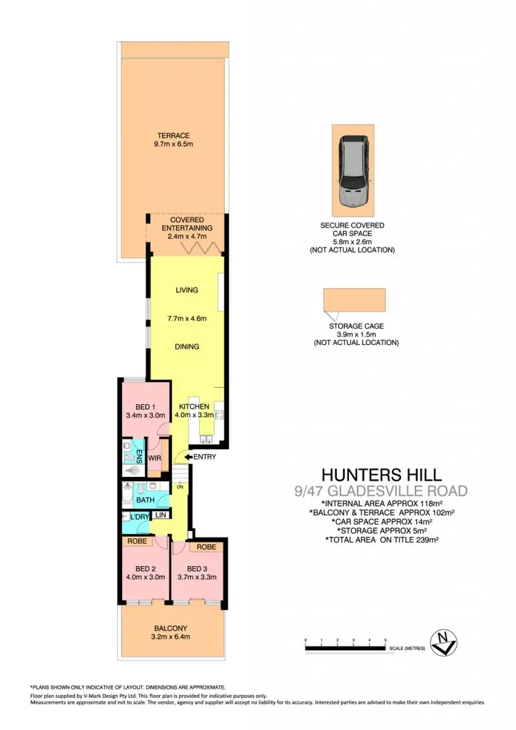 Floorplan of Homely apartment listing, 9/47 Gladesville Road, Hunters Hill NSW 2110