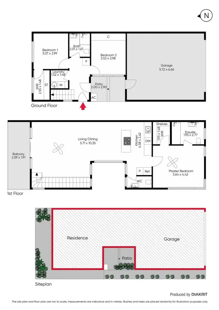 Floorplan of Homely townhouse listing, 19 Pixel Circuit, Coburg North VIC 3058