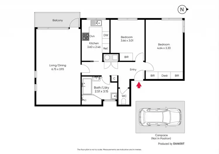 Floorplan of Homely apartment listing, 1/411 Toorak Road, Toorak VIC 3142